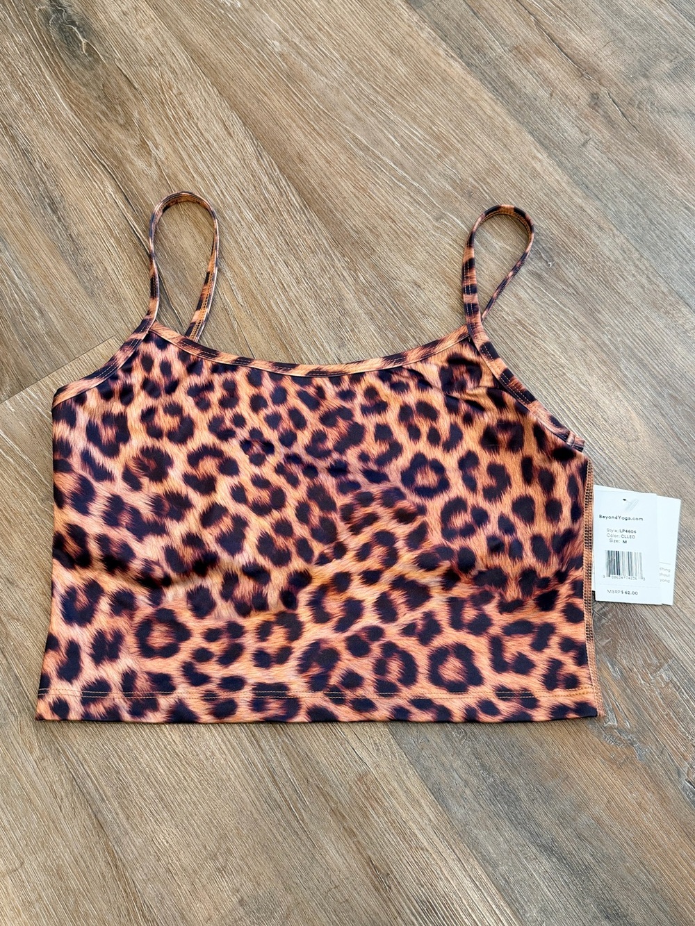 NWT Beyond Yoga Leopard Print Crop Top Medium